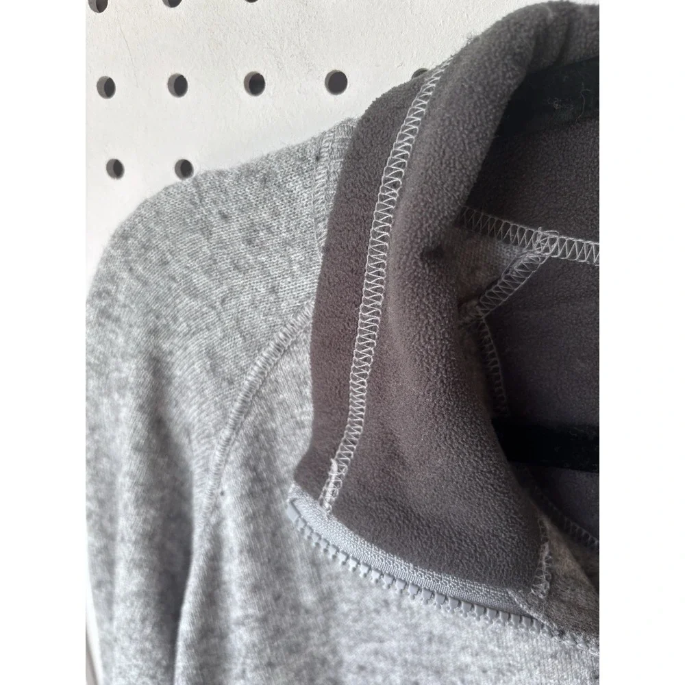 The North Face Men's XXL Gray 1/4 Zip Pullover Sweater Cotton Wool Blend
